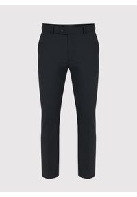 Pako Lorente - Gładkie czarne spodnie garniturowe P000B-6G-001-C-S. Kolor: czarny. Materiał: wełna, poliester. Wzór: gładki #2