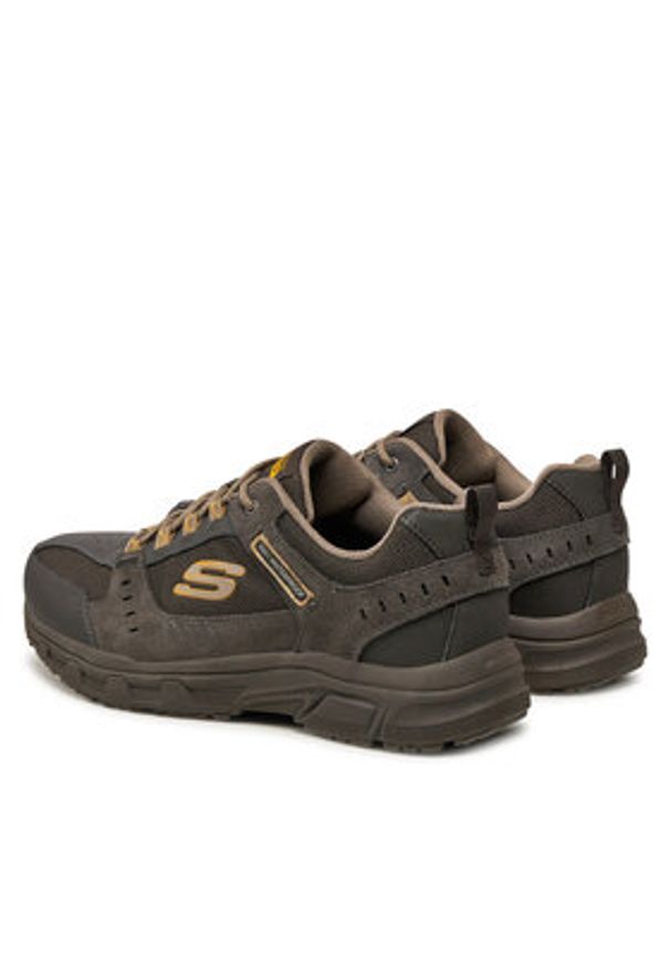 skechers - Skechers Trekkingi Oak Canyon - Rydell 237386 Brązowy. Kolor: brązowy. Materiał: zamsz, skóra. Sport: turystyka piesza