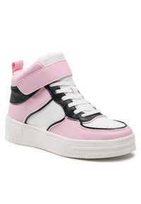 Jenny Fairy Sneakersy WS5806-01 Różowy. Kolor: różowy. Materiał: skóra