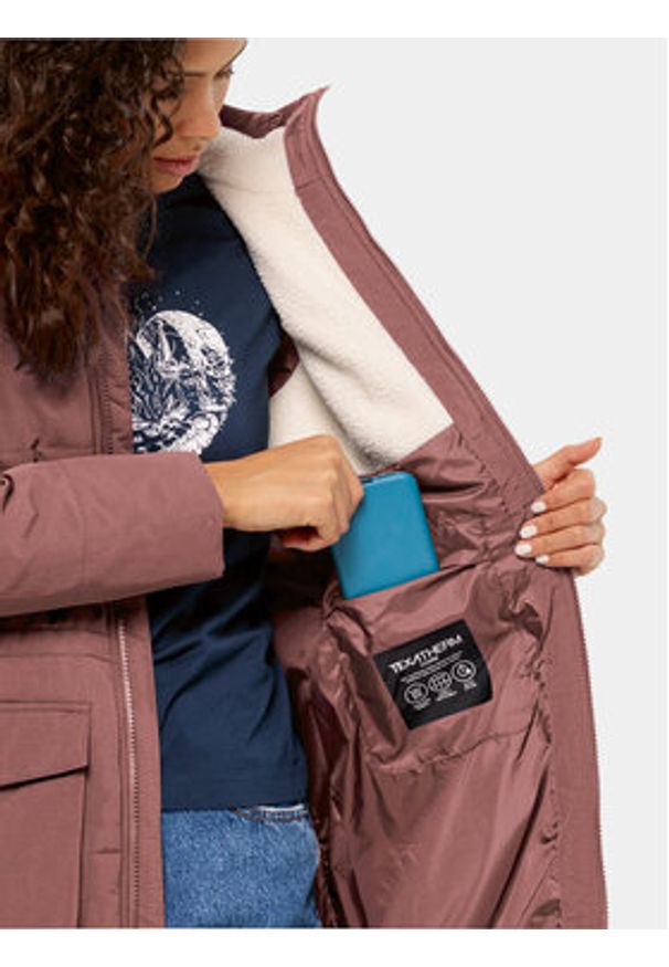 Jack Wolfskin Kurtka zimowa White Frost Parka 1207361 Różowy Regular Fit. Kolor: różowy. Materiał: syntetyk. Sezon: zima