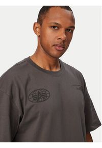 Alpha Industries T-Shirt World Logo 258514 Szary Regular Fit. Kolor: szary. Materiał: bawełna #5