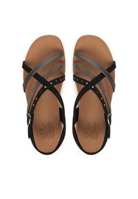 skechers - Skechers Sandały Desert Kiss Low 114713/BLK Czarny. Kolor: czarny. Materiał: skóra #6