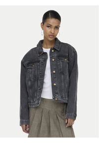 only - ONLY Kurtka jeansowa Harper 15363548 Czarny Regular Fit. Kolor: czarny. Materiał: bawełna #1