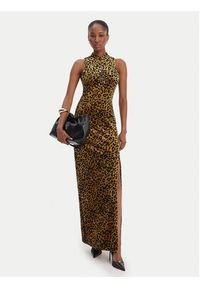 Guess Sukienka wieczorowa W6RK10 KA652 Beżowy Regular Fit. Kolor: beżowy. Materiał: syntetyk. Styl: wizytowy #5