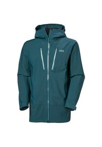 Kurtka narciarska z kapturem Helly Hansen Alpha 3L Long. Typ kołnierza: kaptur. Kolor: zielony. Sezon: zima. Sport: narciarstwo