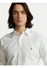 Polo Ralph Lauren Koszula Core Replen 710549084 Biały Slim Fit. Typ kołnierza: polo. Kolor: biały. Materiał: bawełna
