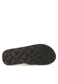 TOMMY HILFIGER - Tommy Hilfiger Japonki Massage Footbed Beach Sandal FM0FM04474 Granatowy. Kolor: niebieski. Materiał: materiał