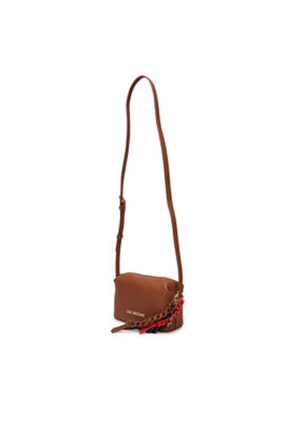 Love Moschino - LOVE MOSCHINO Torebka JC4307PP0MK1120A Brązowy. Kolor: brązowy. Materiał: skórzane