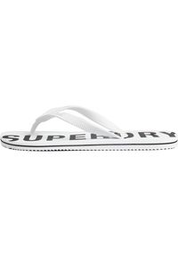 Japonki plażowe męskie Superdry Code Essential Flip Flop. Okazja: na plażę. Kolor: biały. Sport: pływanie, fitness