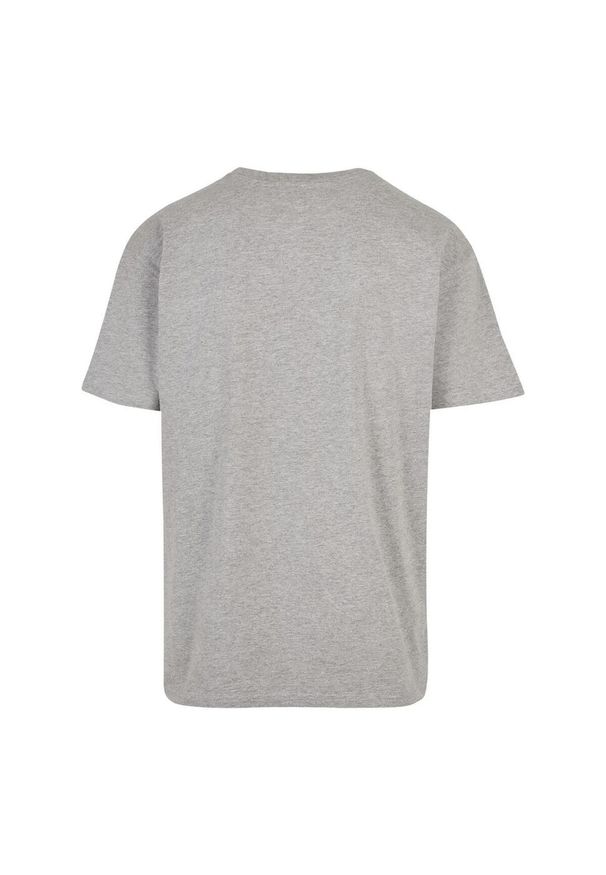 BUILD YOUR BRAND - Męska Koszulka Heather Heavy Oversized T-shirt. Kolor: szary