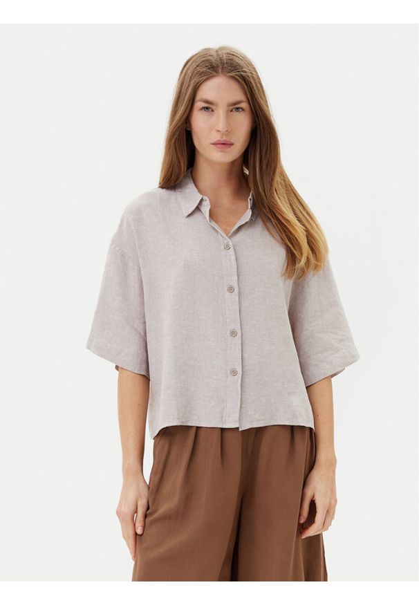 Vero Moda Koszula Linn 10306820 Szary Relaxed Fit. Kolor: szary. Materiał: wiskoza