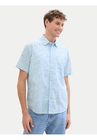 Tom Tailor Denim Koszula 1040161 Błękitny Relaxed Fit. Kolor: niebieski. Materiał: bawełna, len #6