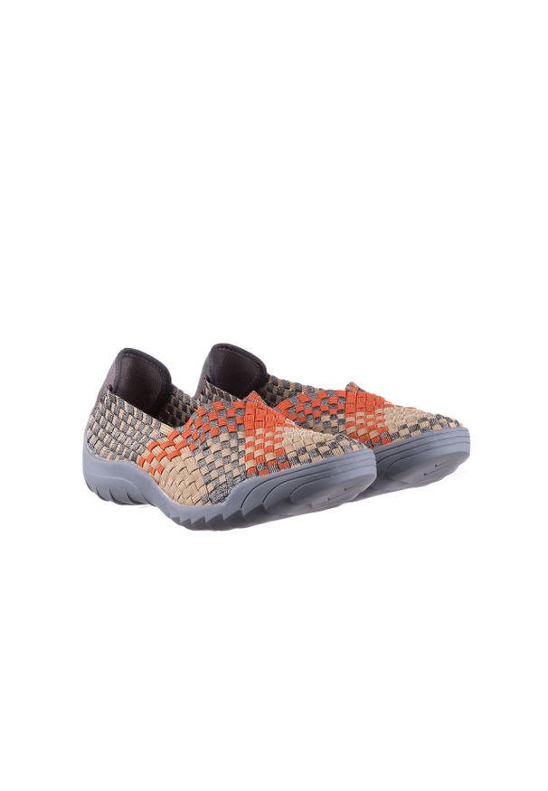 Półbuty Rock Inoko Orange Apricot Pewter, Beż, Materiał. Kolor: beżowy. Materiał: tkanina. Szerokość cholewki: normalna. Sezon: wiosna, lato. Styl: rockowy