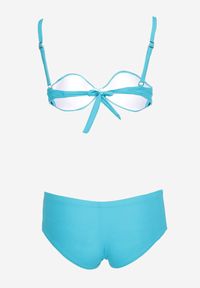 Renee - Niebieskie Bikini Biustonosz z Usztywnionymi Miseczkami Majtki Typu Figi Furefia. Kolor: niebieski #4