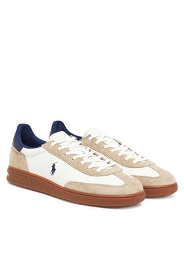 Polo Ralph Lauren Sneakersy 809968171002 Biały. Kolor: biały. Materiał: zamsz, skóra