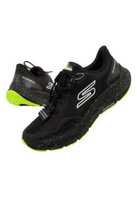 skechers - Buty do biegania męskie Skechers Go Run. Zapięcie: sznurówki. Kolor: czarny. Materiał: syntetyk, tkanina, materiał. Szerokość cholewki: normalna. Sport: bieganie