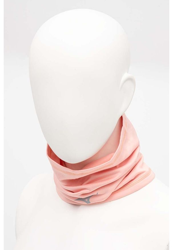 Mizuno komin Warmalite Triwarmer kolor różowy z nadrukiem. Kolor: różowy. Materiał: skóra, materiał, włókno. Wzór: nadruk