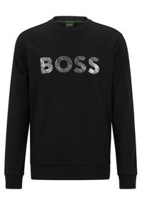 BOSS - Boss Bluza Salbo Mirror 50486838 Czarny Regular Fit. Kolor: czarny. Materiał: bawełna #3