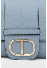 TwinSet - Twinset torebka. Kolor: niebieski. Rodzaj torebki: na ramię #3