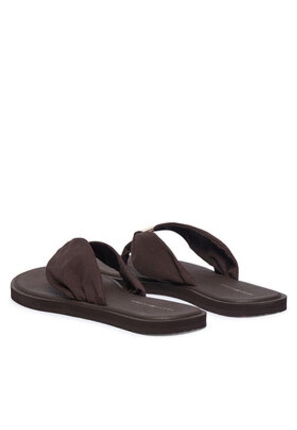 TOMMY HILFIGER - Tommy Hilfiger Japonki Th Scandi Soft Summer Sandal FW0FW09421 Brązowy. Kolor: brązowy. Materiał: materiał