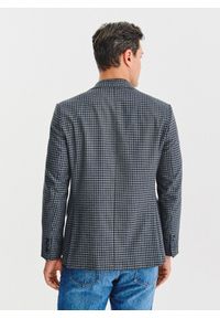 Pako Lorente - PAKO LORENTE – Granatowa marynarka w drobną kratę. Kolor: niebieski. Materiał: wiskoza, poliester, elastan. Sezon: jesień #10
