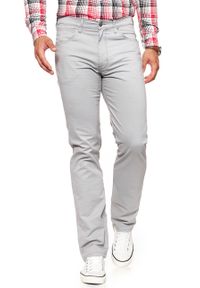 Wrangler - WRANGLER SPODNIE MĘSKIE ARIZONA ALLOY GREY W12OV6333. Materiał: materiał #7