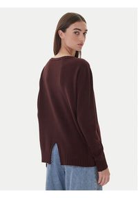 Kontatto Sweter 3M0808C Bordowy Relaxed Fit. Kolor: czerwony. Materiał: syntetyk #3