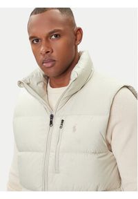Polo Ralph Lauren Kamizelka 710968283006 Beżowy Regular Fit. Typ kołnierza: polo. Kolor: beżowy. Materiał: syntetyk #4