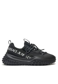 Versace Jeans Couture Sneakersy Hyber 77YA3SN2 Czarny. Kolor: czarny. Materiał: materiał