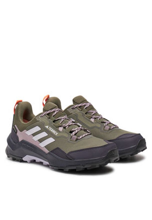 Adidas - adidas Trekkingi Terrex AX4 GORE-TEX IG6581 Zielony. Kolor: zielony. Materiał: mesh, materiał