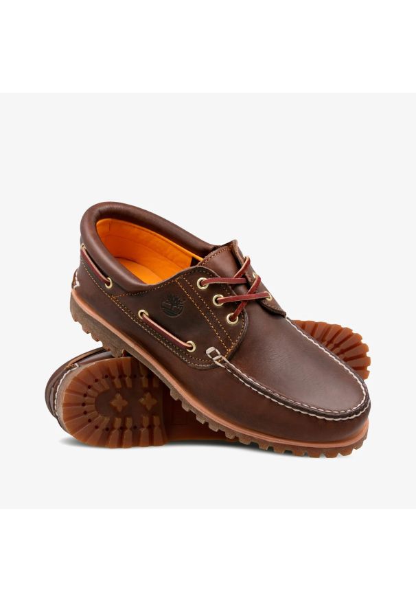 Timberland Authentic BOAT SHOE BROWN Mokasyny męskie. Kolor: brązowy