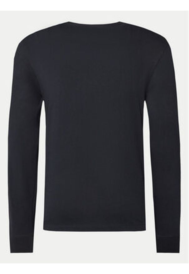 Napapijri Longsleeve S-Box Logo NP0A4I3M Czarny Regular Fit. Kolor: czarny. Materiał: bawełna. Długość rękawa: długi rękaw