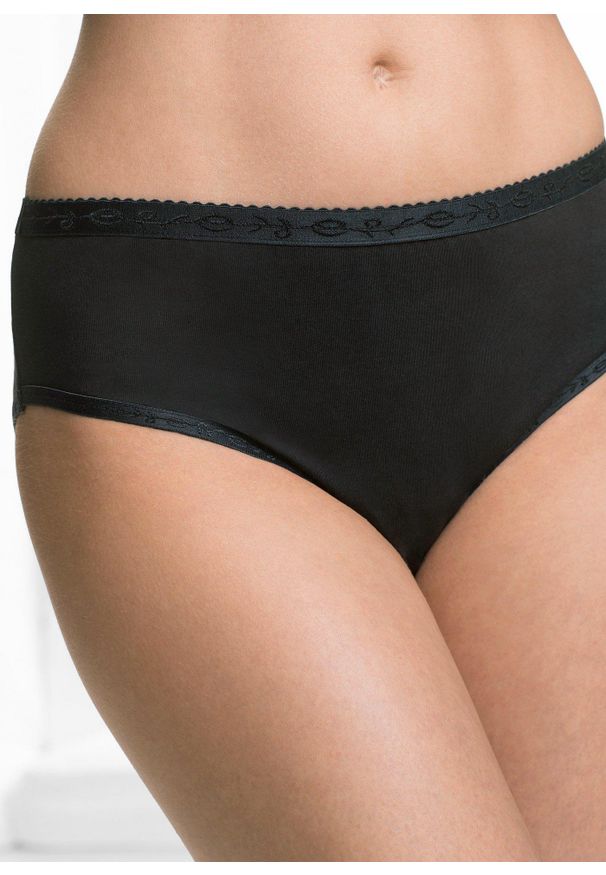 bonprix - Figi maxi (5 par). Kolor: czarny