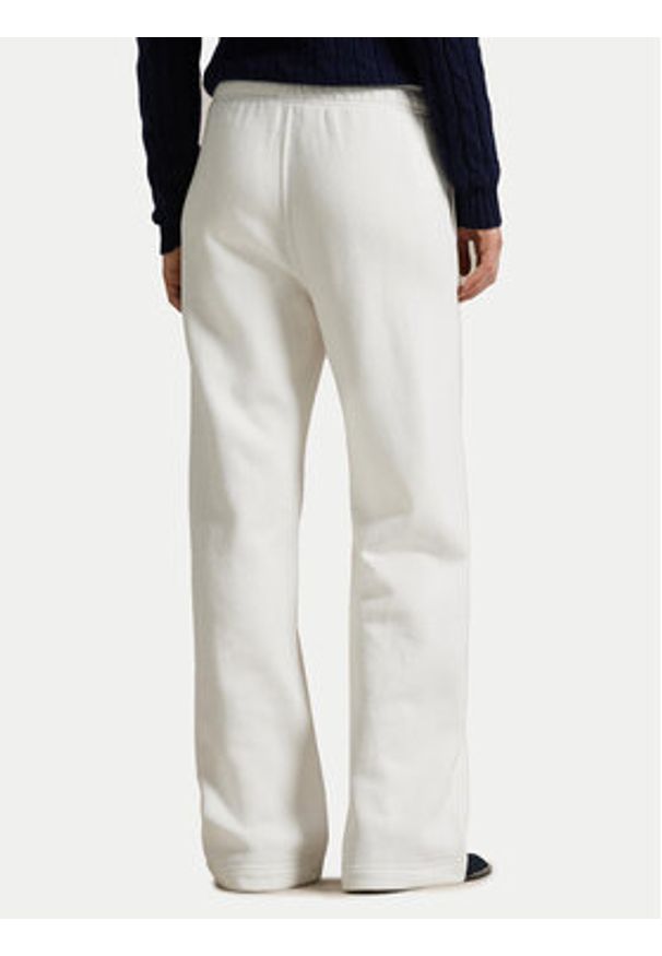 Polo Ralph Lauren Spodnie dresowe 211977959003 Biały Wide Leg. Kolor: biały. Materiał: bawełna