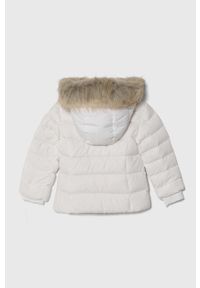 TOMMY HILFIGER - Tommy Hilfiger kurtka puchowa dziecięca kolor biały. Okazja: na co dzień. Kolor: biały. Materiał: puch. Styl: casual #3