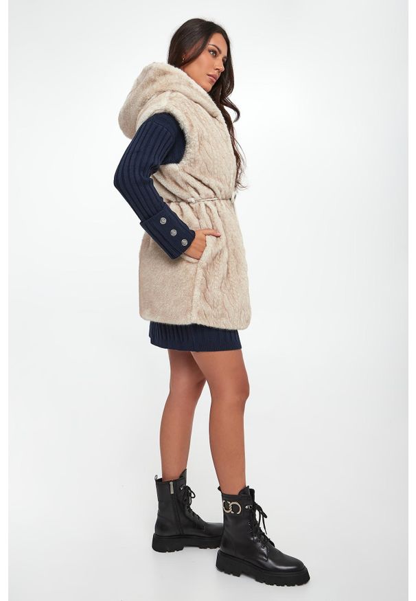 Liu Jo - Kamizelka damska futrzana LIU JO. Materiał: futro