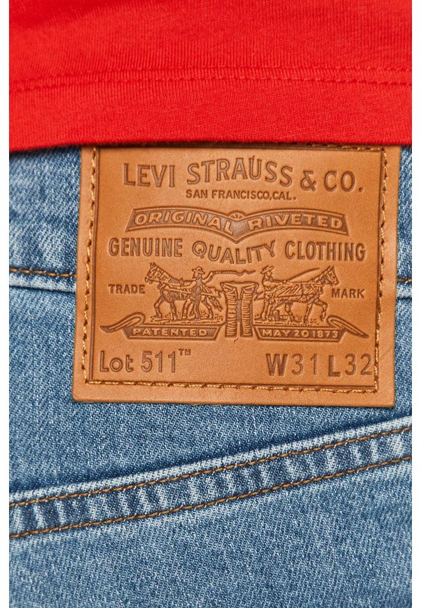 Levi's® - Levi's - Jeansy 511. Okazja: na spotkanie biznesowe. Kolor: niebieski. Styl: biznesowy
