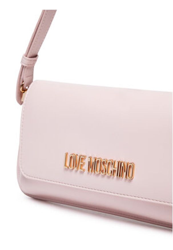 Love Moschino - LOVE MOSCHINO Torebka JC4058PP1MLO0601 Różowy. Kolor: różowy. Materiał: skórzane