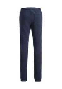 Jack&Jones Junior Spodnie dresowe 12237403 Granatowy Slim Fit. Kolor: niebieski. Materiał: syntetyk, dresówka, bawełna #3