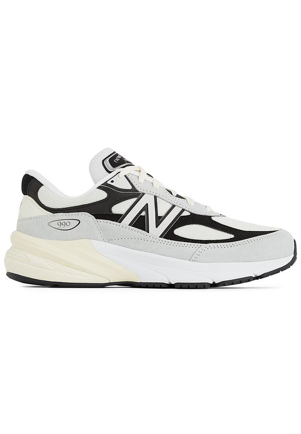 Buty unisex New Balance U990TG6 – białe. Kolor: biały. Materiał: guma, materiał, skóra. Szerokość cholewki: normalna. Sport: bieganie