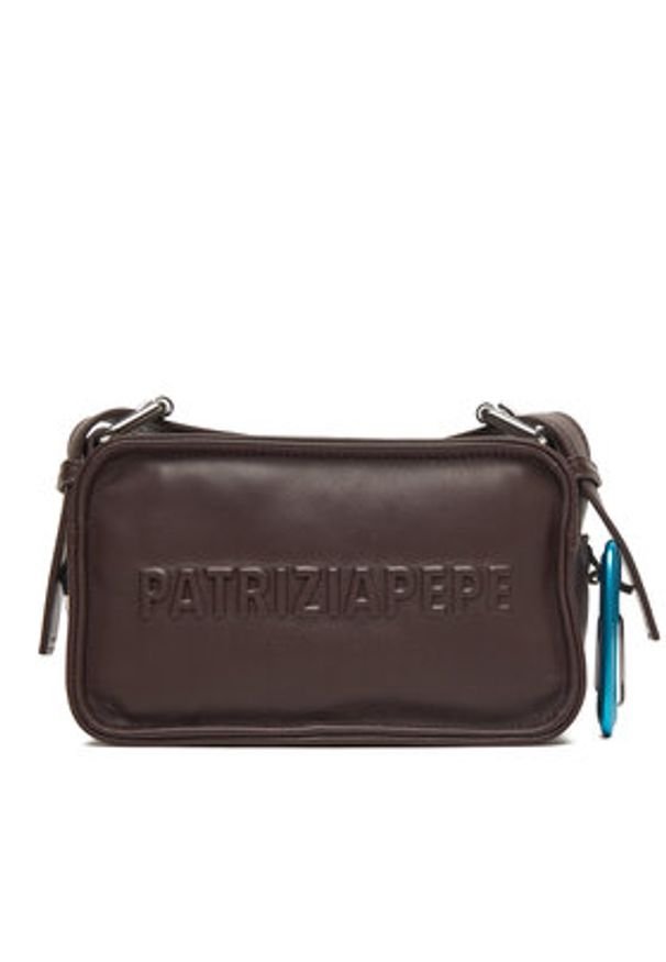 Patrizia Pepe Torebka 2B0153/L113-B856 Brązowy. Kolor: brązowy. Materiał: skórzane