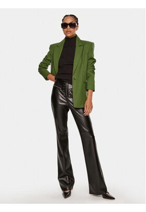Patrizia Pepe Marynarka 8S0494 A106-G163 Zielony Regular Fit. Kolor: zielony. Materiał: syntetyk