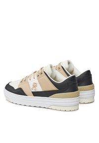 TOMMY HILFIGER - Tommy Hilfiger Sneakersy Th Basket Sneaker Lo FW0FW07756 Beżowy. Kolor: beżowy