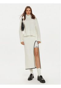 Liu Jo Golf WF4434 MS009 Écru Regular Fit. Typ kołnierza: golf. Materiał: wełna #4