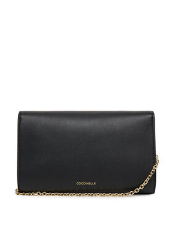 Coccinelle Torebka Tob Coccinellenikla Smooth E1 TOB 15 01 01 Czarny. Kolor: czarny. Materiał: skórzane