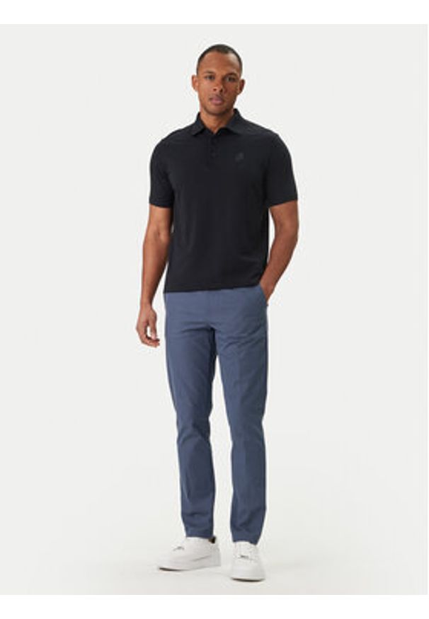Karl Lagerfeld - KARL LAGERFELD Polo 745750 562221 Granatowy Regular Fit. Typ kołnierza: polo. Kolor: niebieski. Materiał: bawełna