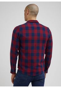 Lee - LEE CLEAN WESTERN SHIRT MĘSKA KOSZULA Z DŁUGIM RĘKAWEM W KRATĘ KRATA PORT CHECK L66RRRA84. Długość rękawa: długi rękaw. Długość: długie
