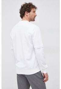 Calvin Klein Jeans Bluza męska kolor biały z nadrukiem. Okazja: na co dzień. Kolor: biały. Materiał: włókno, dzianina. Wzór: nadruk. Styl: casual #3