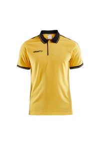 Polo Craft pro control. Typ kołnierza: polo. Kolor: żółty. Styl: sportowy, elegancki #1