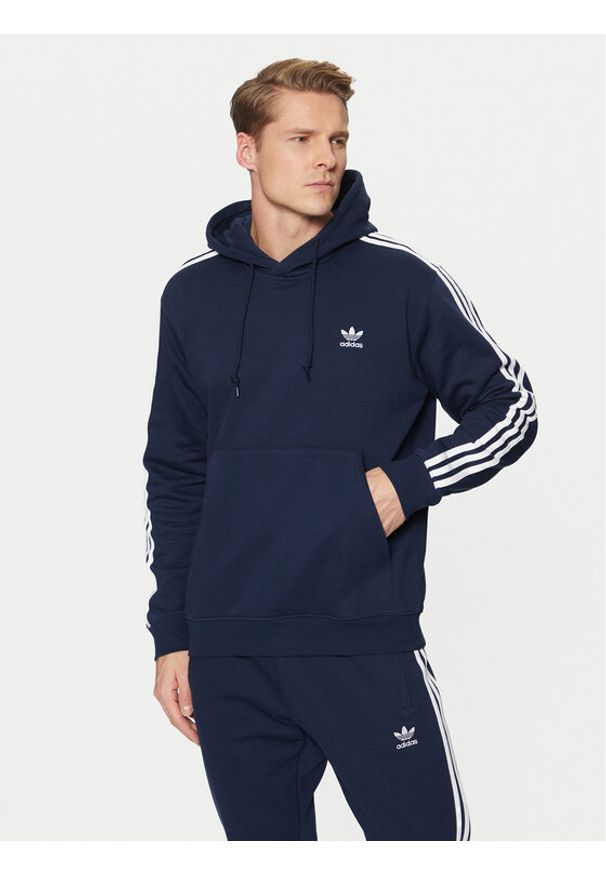 Adidas - adidas Bluza adicolor Classics 3-Stripes IL2489 Granatowy Regular Fit. Kolor: niebieski. Materiał: syntetyk, bawełna